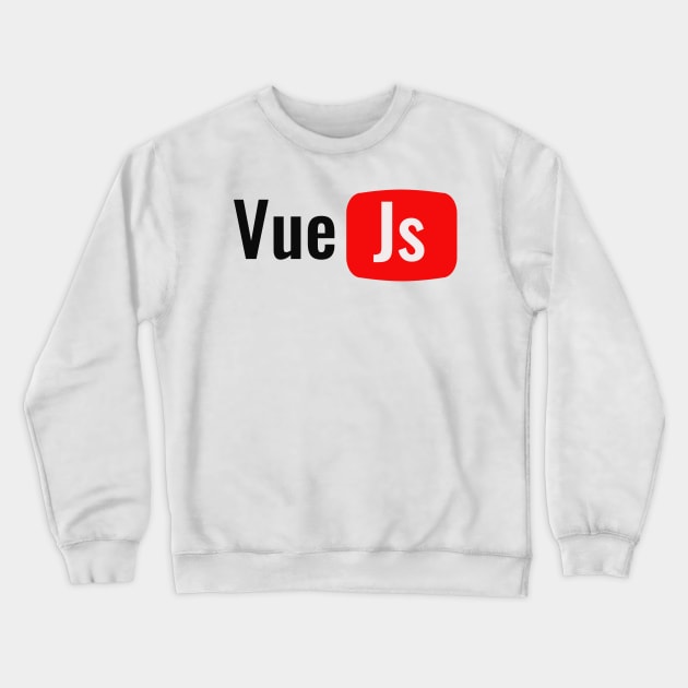 Vue Js - VueJs - Youtube Crewneck Sweatshirt by FaixaPreta